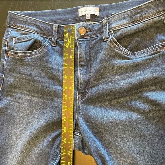 ❌SOLD Gibson Latimer Tummy Control Stretch Bootcut Denim Jeans, Size 12 - Picture 3 of 7